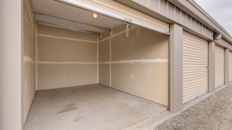 inside a storage unit