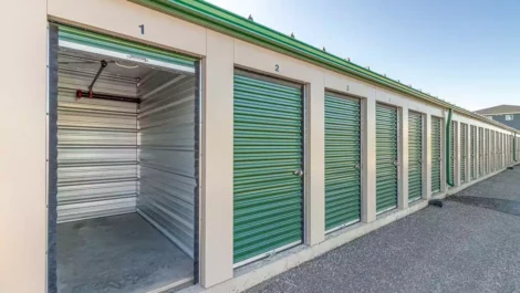 inside a storage unit