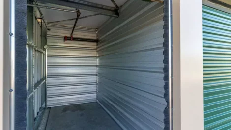 inside a storage unit