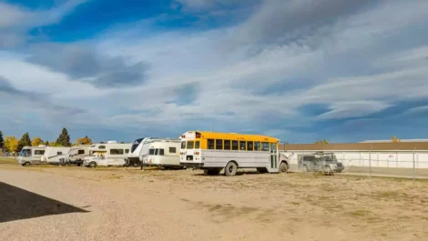 Rv and vehicle storage