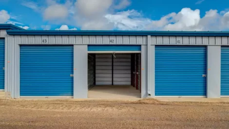inside a storage unit