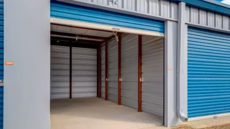inside a storage unit