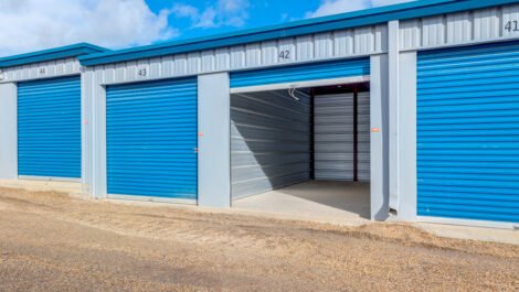 inside a storage unit
