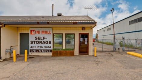 outside storage unit in Calgary