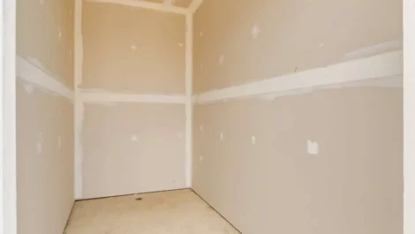 Inside a storage unit