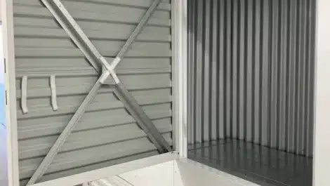 inside of small sized self storage locker