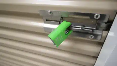 Secure storage unit lock