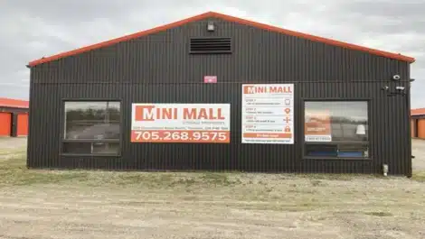 outside self storage facility in Timmins