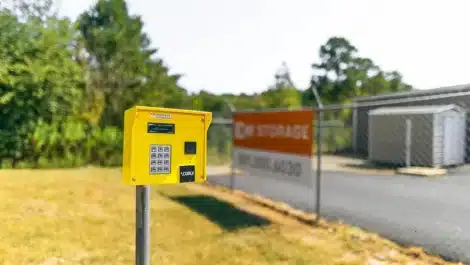 gate keypad at Mini Mall Storage in Hot Springs