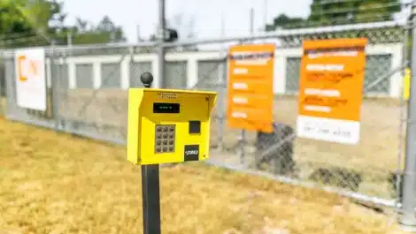 gate keypad security at Mini Mall Storage