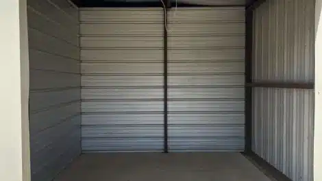 inside self storage unit