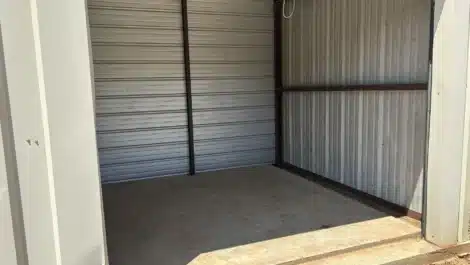 inside view of self storage unit