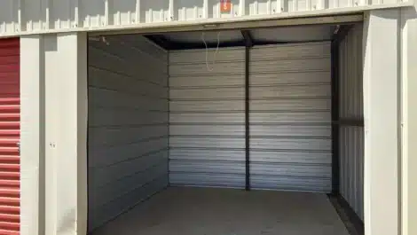 inside view of self storage unit