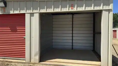 inside view at self storage unit