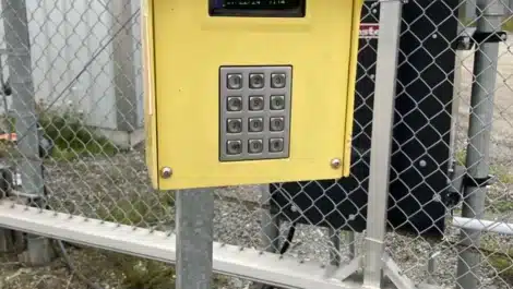 secure gate access code to self storage facility
