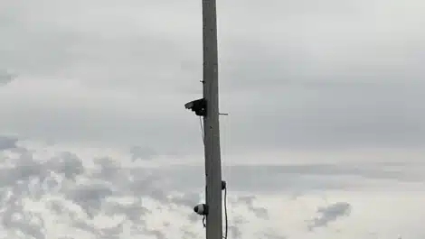 security camera at self storage facility