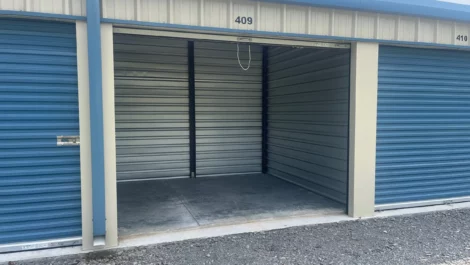 exterior of self storage unit
