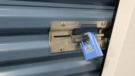 lock of self storage unit in Ashville NC