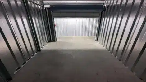 inside self storage unit in Ashville NC
