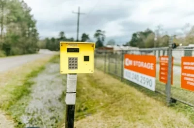 gate keypad at Mini Mall Storage in Conroe