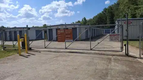 access code gate at self storage facility