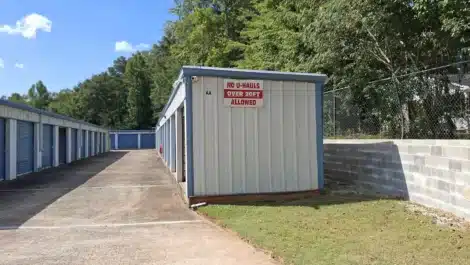 outdoor units at self storage facility