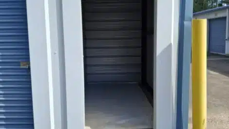 inside self storage unit