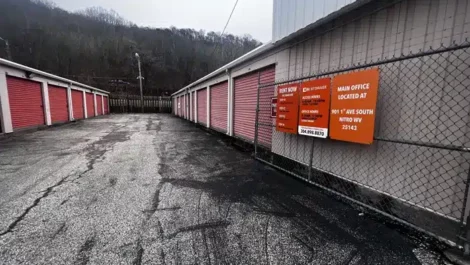 Inside a self storage unit in West Virginia
