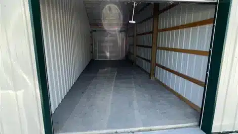 inside view of self storage unit