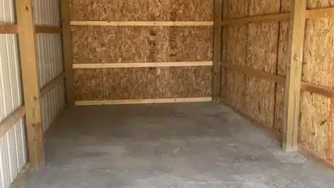 inside self storage unit