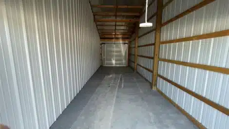 inside self storage unit