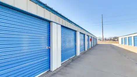 A row of large storage units in Foxboro Salina