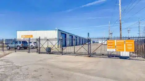 Secure keypad access gate in Foxboro salina