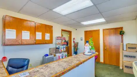 Inside the office at Mini Mall Storage, 9th st Salina
