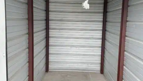 inside self storage unit