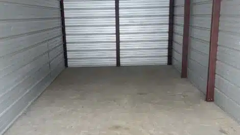 inside self storage unit in Jasper TX