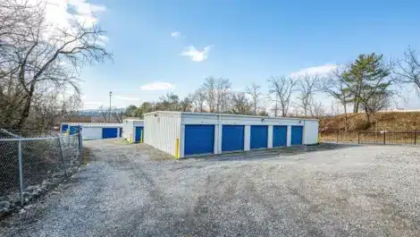 Rows of medium sized storage units at Mini Mall Storage Kingsport