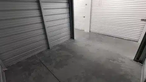 inside self storage unit