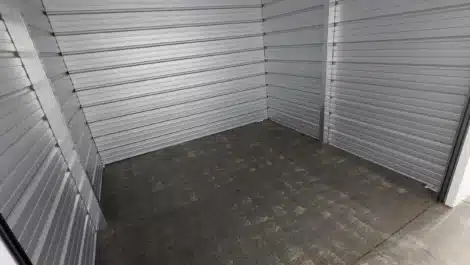 inside a medium sized self storage unit