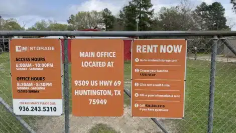 self storage facility fence