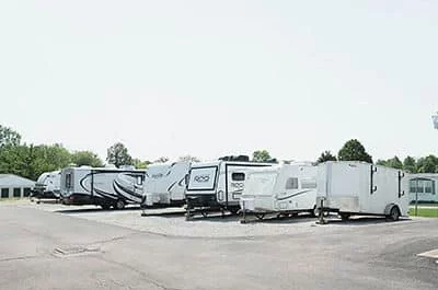 RV parking at self storage facility Fairborn